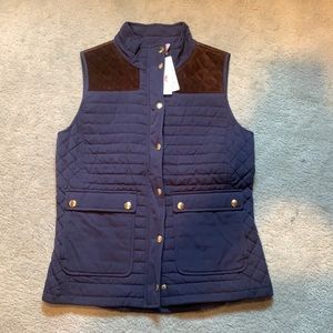 Brand new Vineyard Vines blue quilted hunting vest NWOT